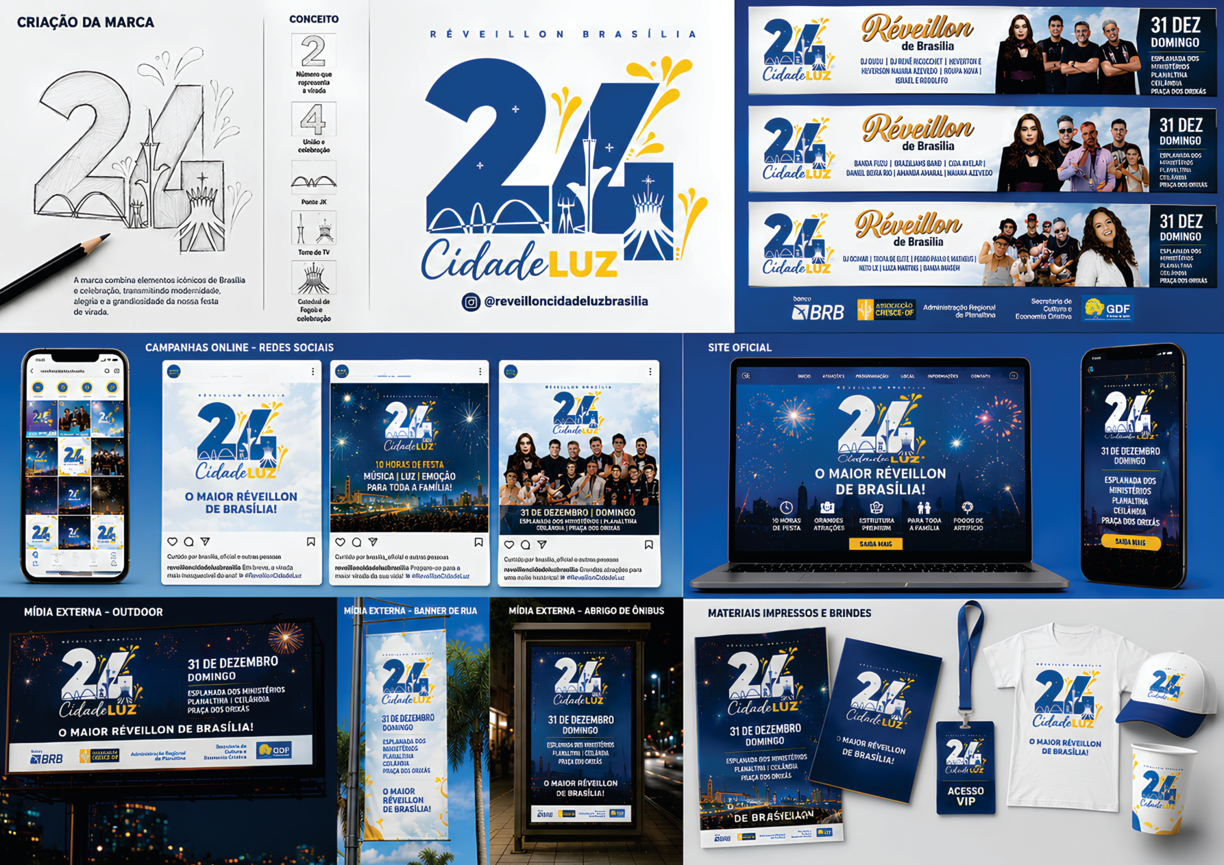 Campanha Réveillon Brasília Cidade Luz
